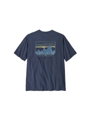 patagonia t-shirt skyline blu r