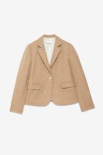 ottod'Ame Giacca Crop Misto Lana Sesamo