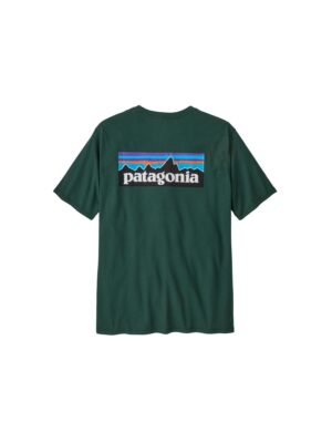 patagonia t-shirt p-6 verde r