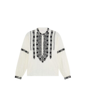 BRUNA BLOUSE ORCHID BIANCO