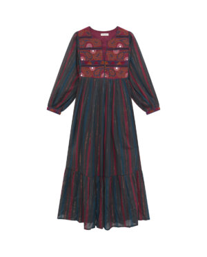 ISADORA DRESS BURGUNDY