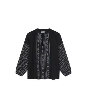 ROUSSEAU_VIRGINIA BLOUSE_DUSTY BLUE