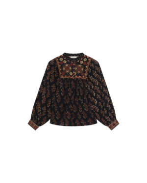 SCARLET BLOUSE BLACK COFFEE