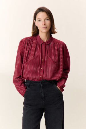 l&h camicia carla rosso