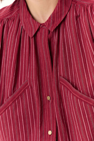l&h camicia carla rosso dett