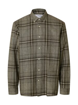 Selected Regnoah Camicia Scozzese Marrone