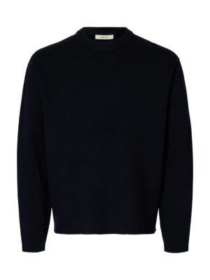 Selected Teller Relaxed Maglione blu