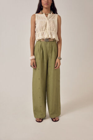 22981 pantalone otto moss