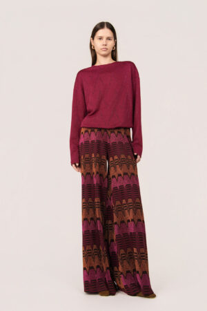 LUCE PANTALONE PALOMA TRAPEZIO MULTI FUCSIA SP18-03_01 [25416]