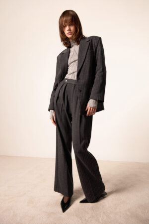 LUCE PANTALONE PAMPLONA GESSATO ANTRACITE FW23-264_03 [25435]